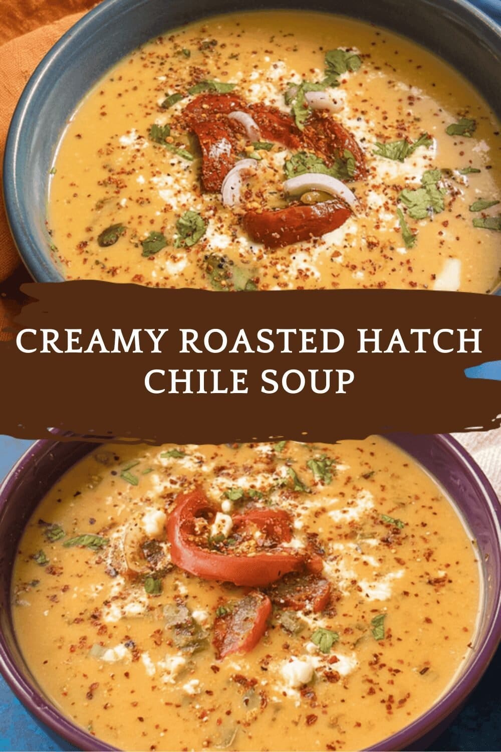 Creamy Roasted Hatch Chile Soup