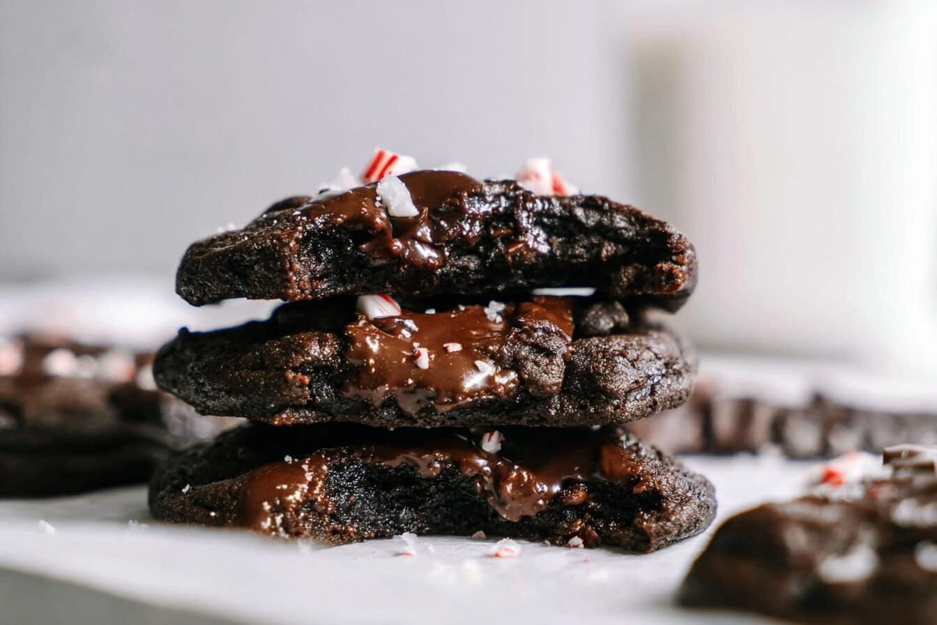 Double Chocolate Peppermint Cookies