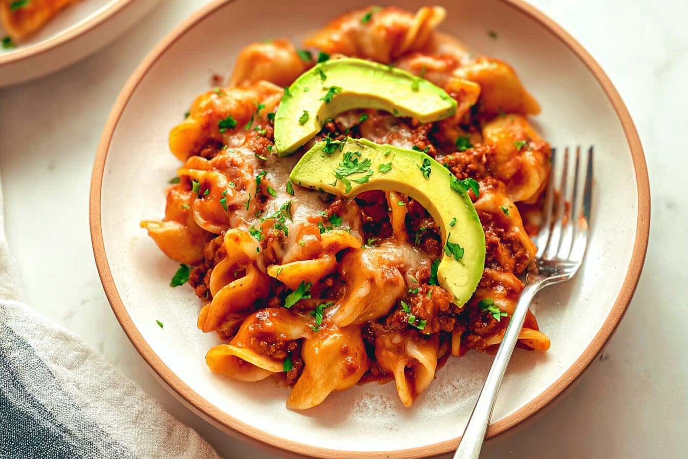 One-Pot Cheesy Taco Pasta Recipe For Quick Flavorful Meals 6 One Pot Cheesy Taco Pasta