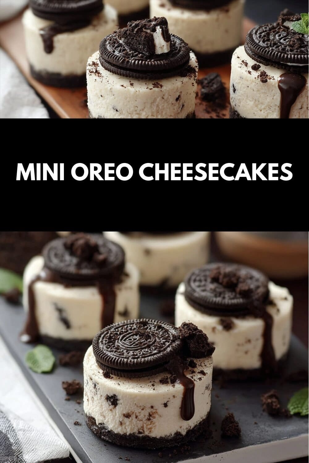 Mini Oreo Cheesecakes
