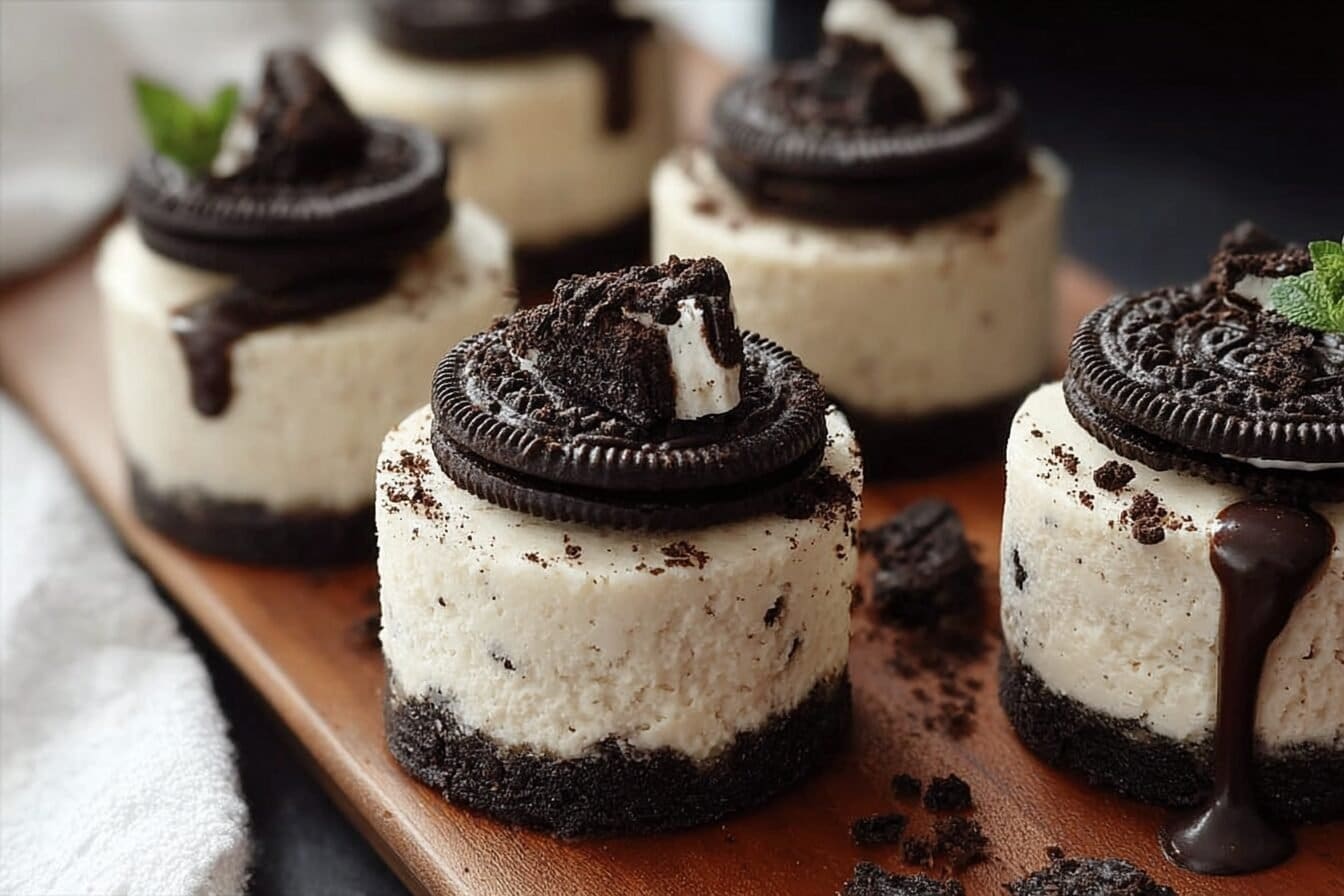 Mini Oreo Cheesecakes