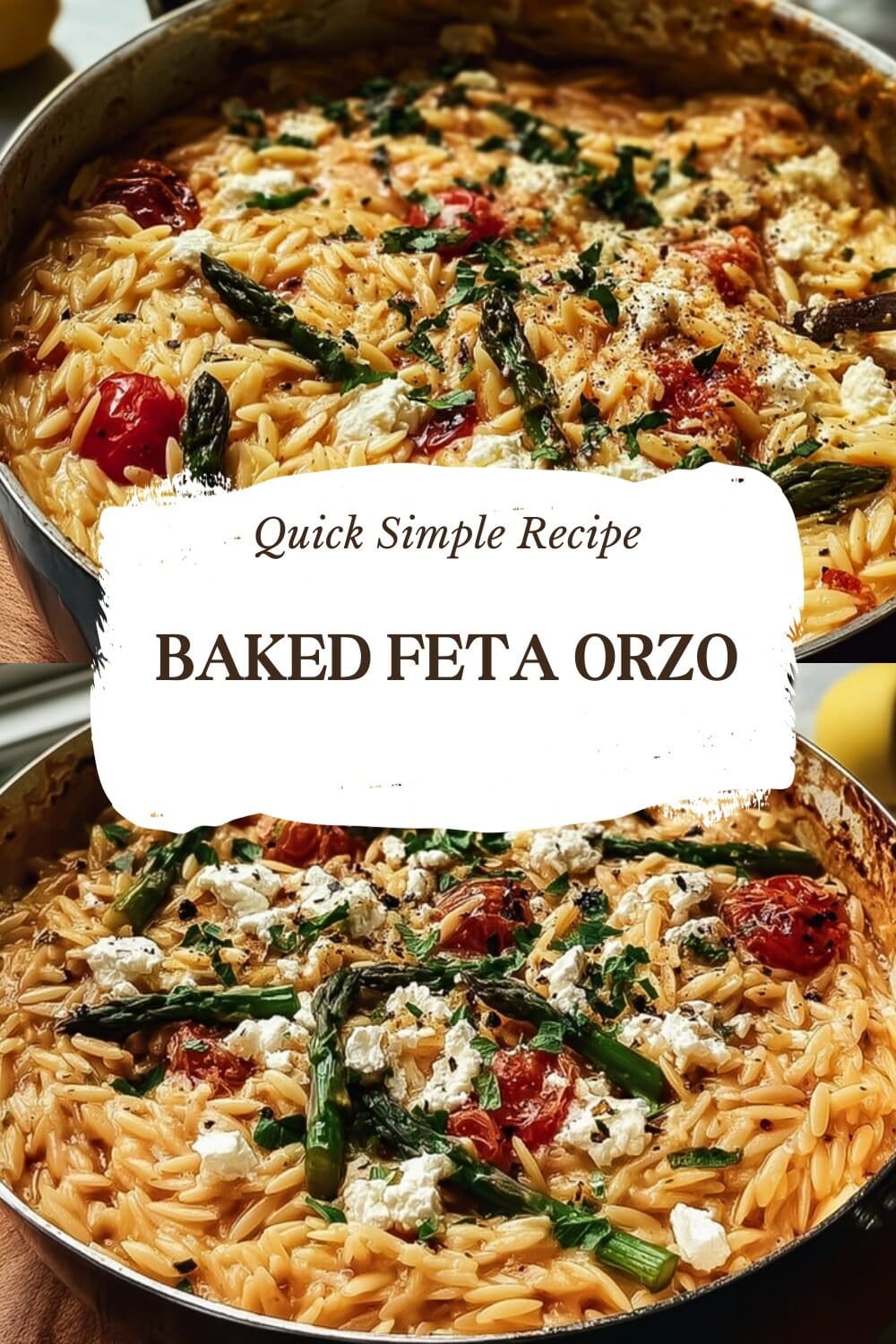 Baked Feta Orzo