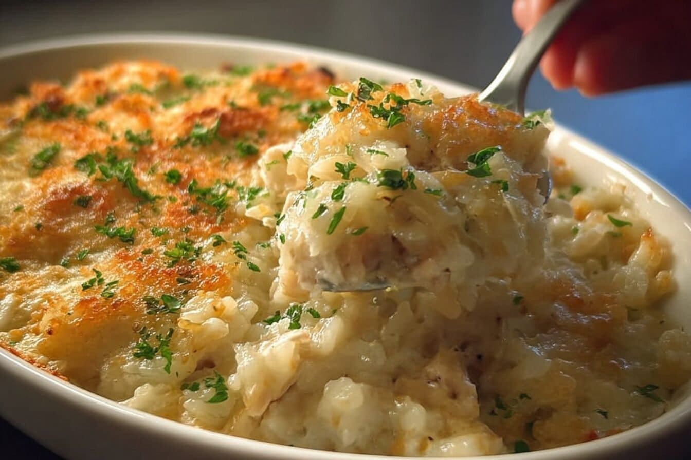 Creamy Chicken And Rice Casserole
