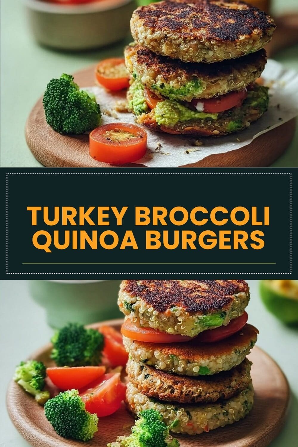 Turkey Broccoli Quinoa Burgers
