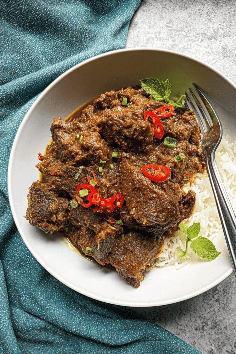 Beef Rendang Recipe For Authentic Flavor And Tender Meat